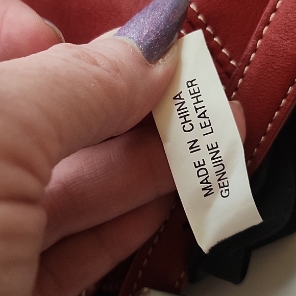 Tignanello Pebbled Leather Shoulder Bag Red NWOT - Picture 13 of 13